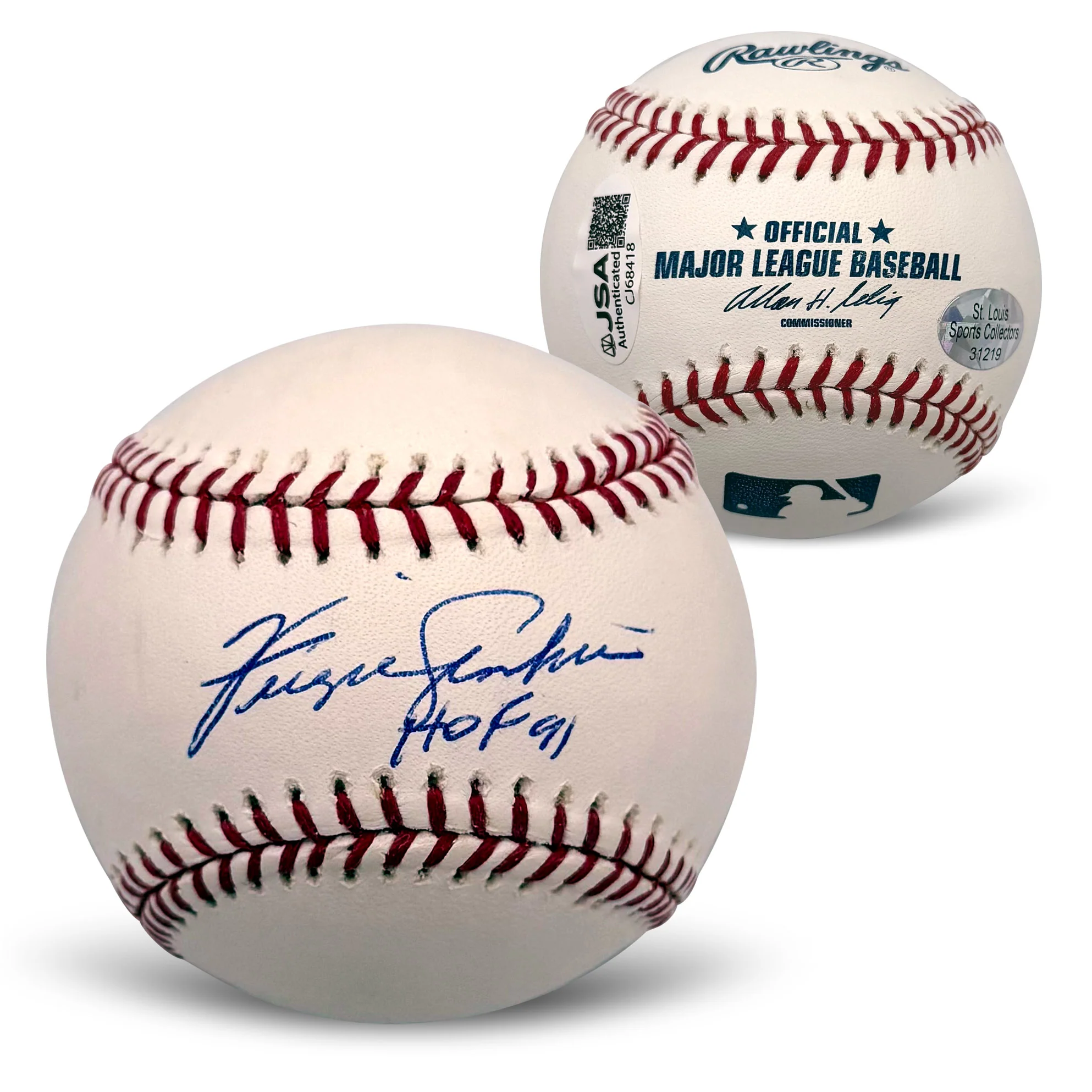 Ferguson Jenkins Signed Cubs HOF 91 Baseball JSA CJ68418
