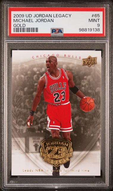 Michael Jordan 2009 Upper Deck Legacy Gold Card #65 PSA 9