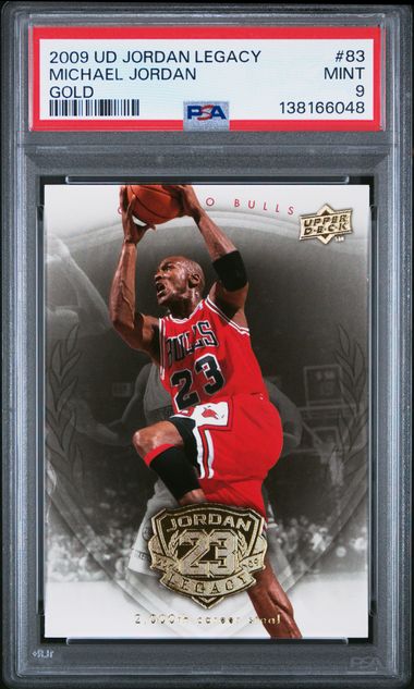 Michael Jordan 2009 Upper Deck Legacy Gold Card #83 PSA 9