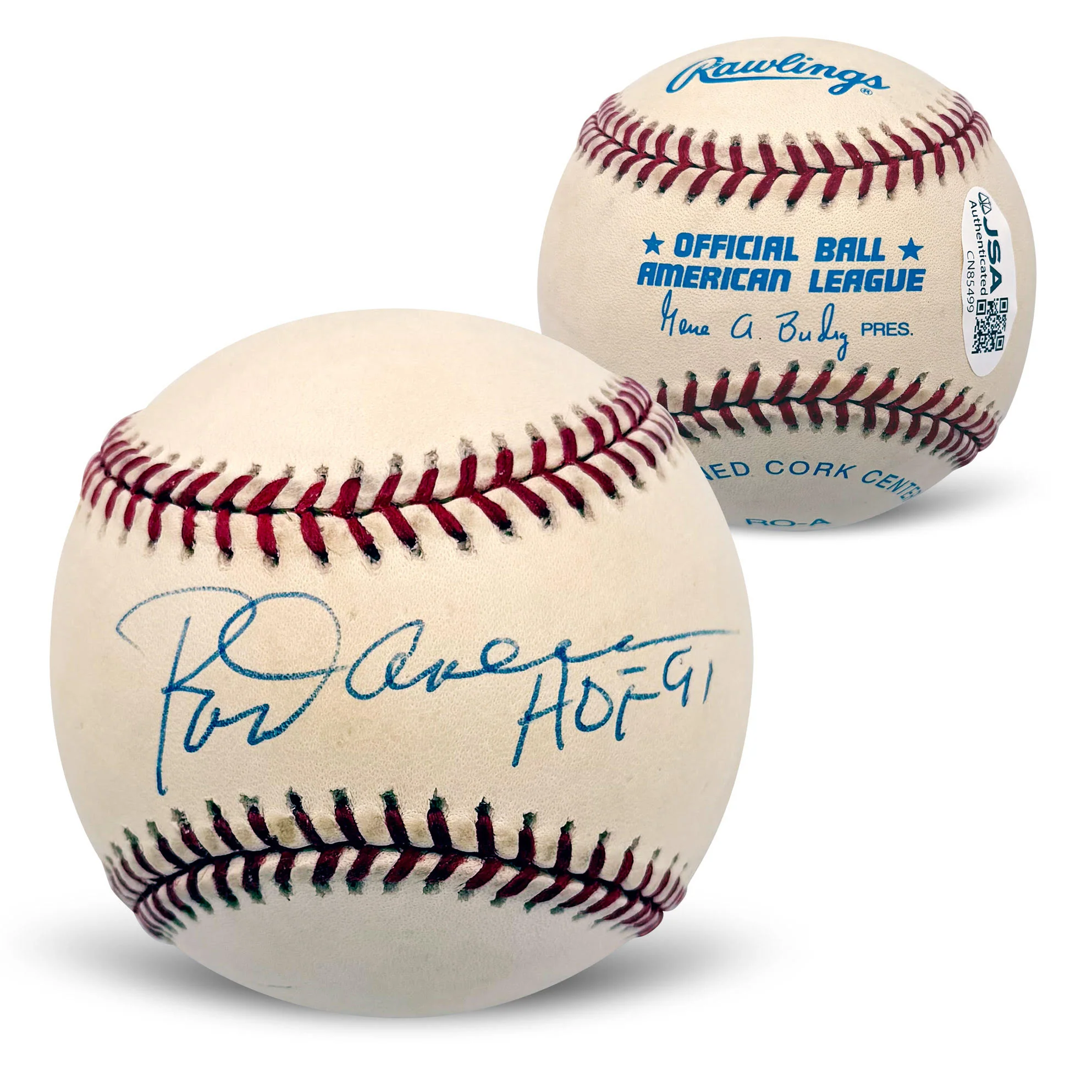 Rod Carew California Angels Signed Baseball HOF JSA CN85499